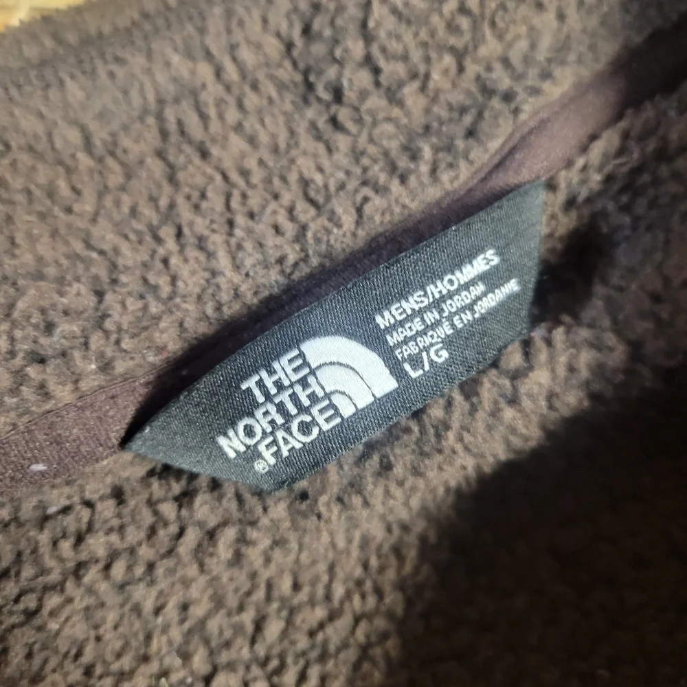 The North Face Brown Fleece Quarter‎ Zip Pullover Mens Size Large